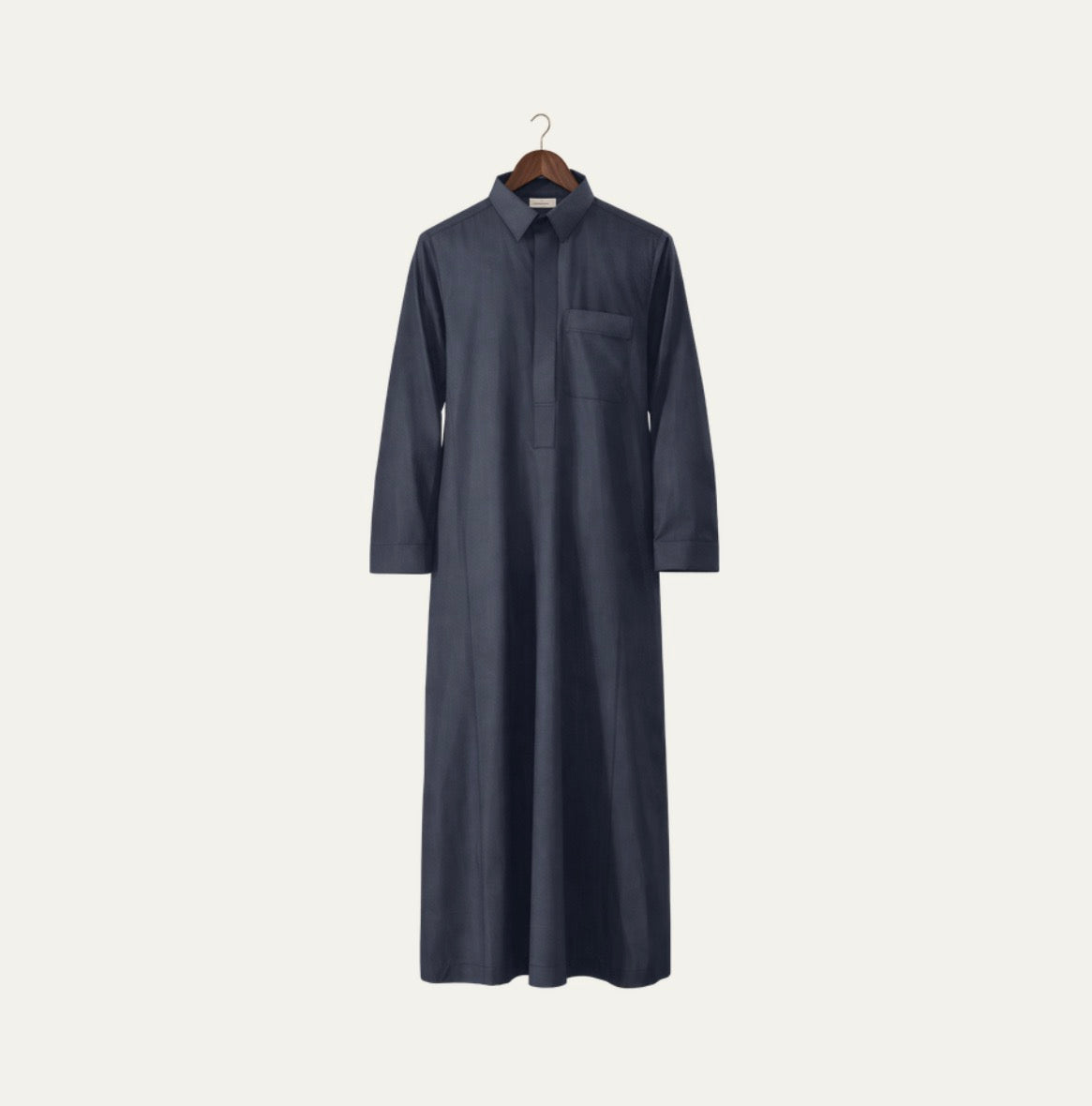Charcoal Saudi Collared Thobe