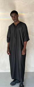 Black Moroccan Thobe
