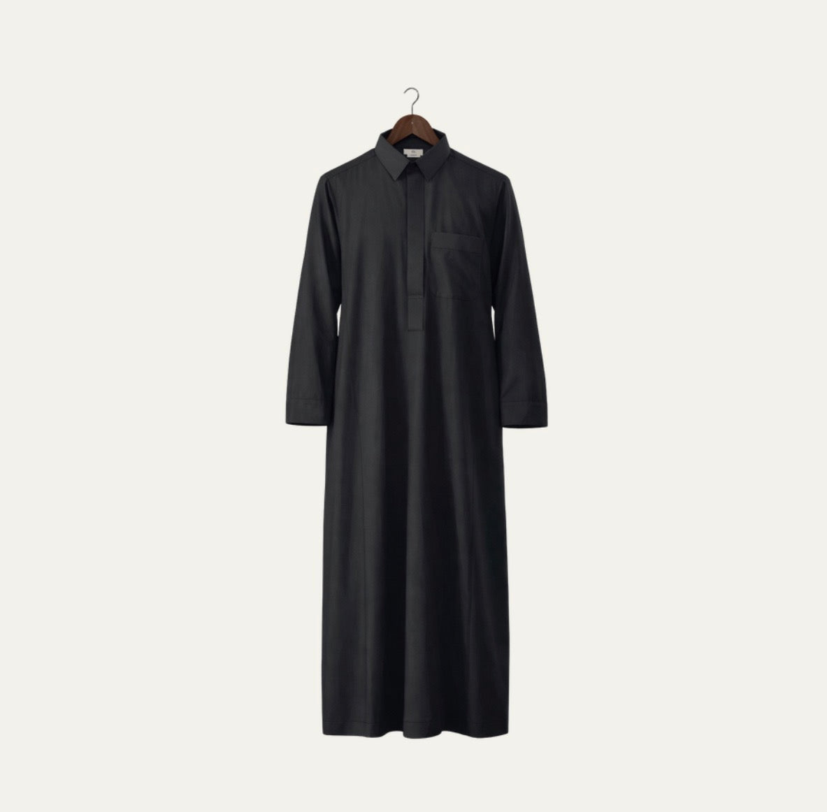 Coal Saudi Collared Thobe