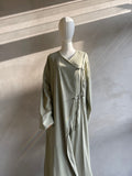 Sage Wrap Tie Abaya