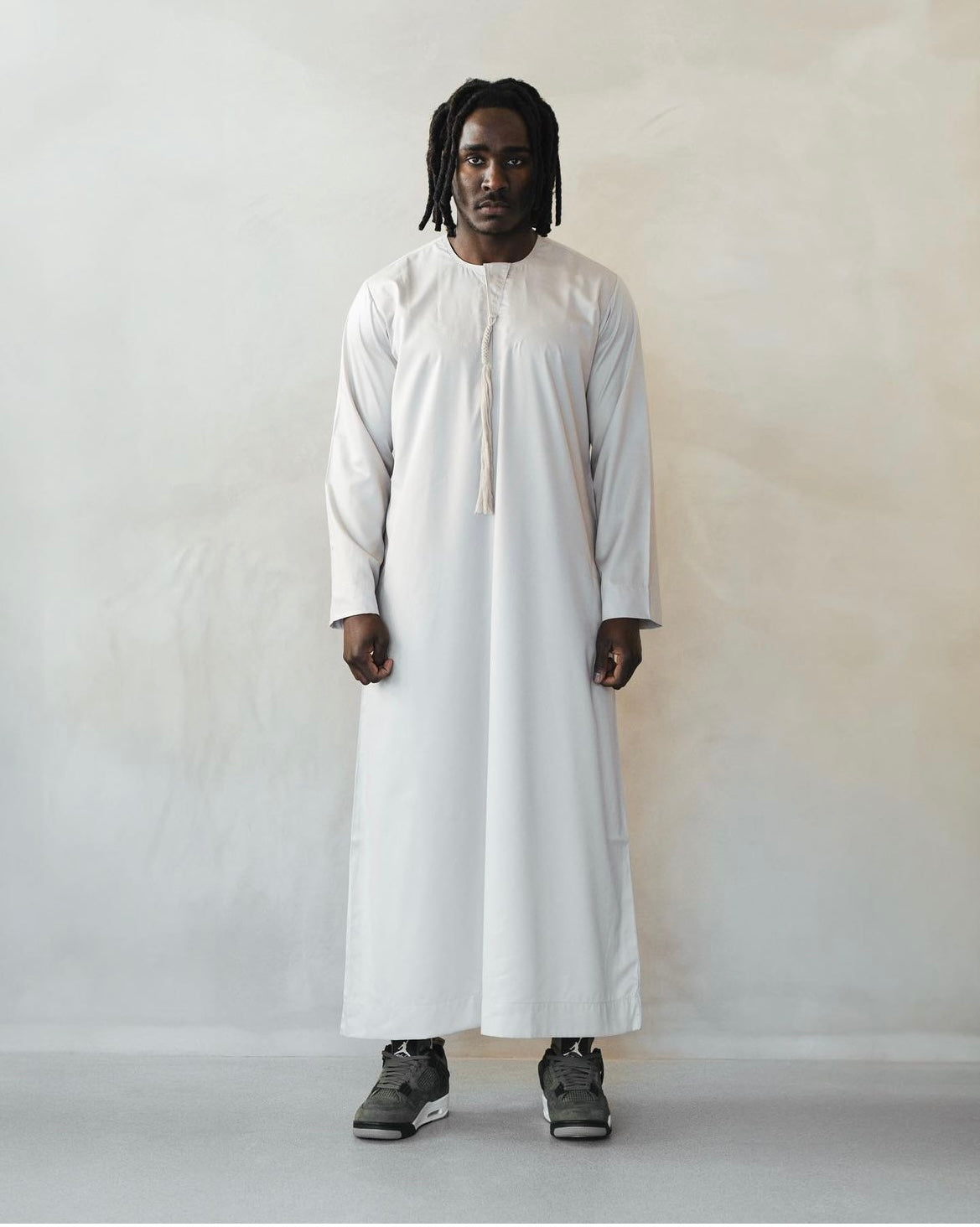 Beige Emirati thobe