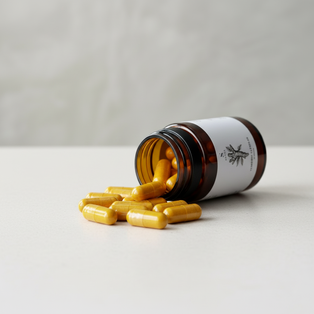 Turmeric capsules with black pepper