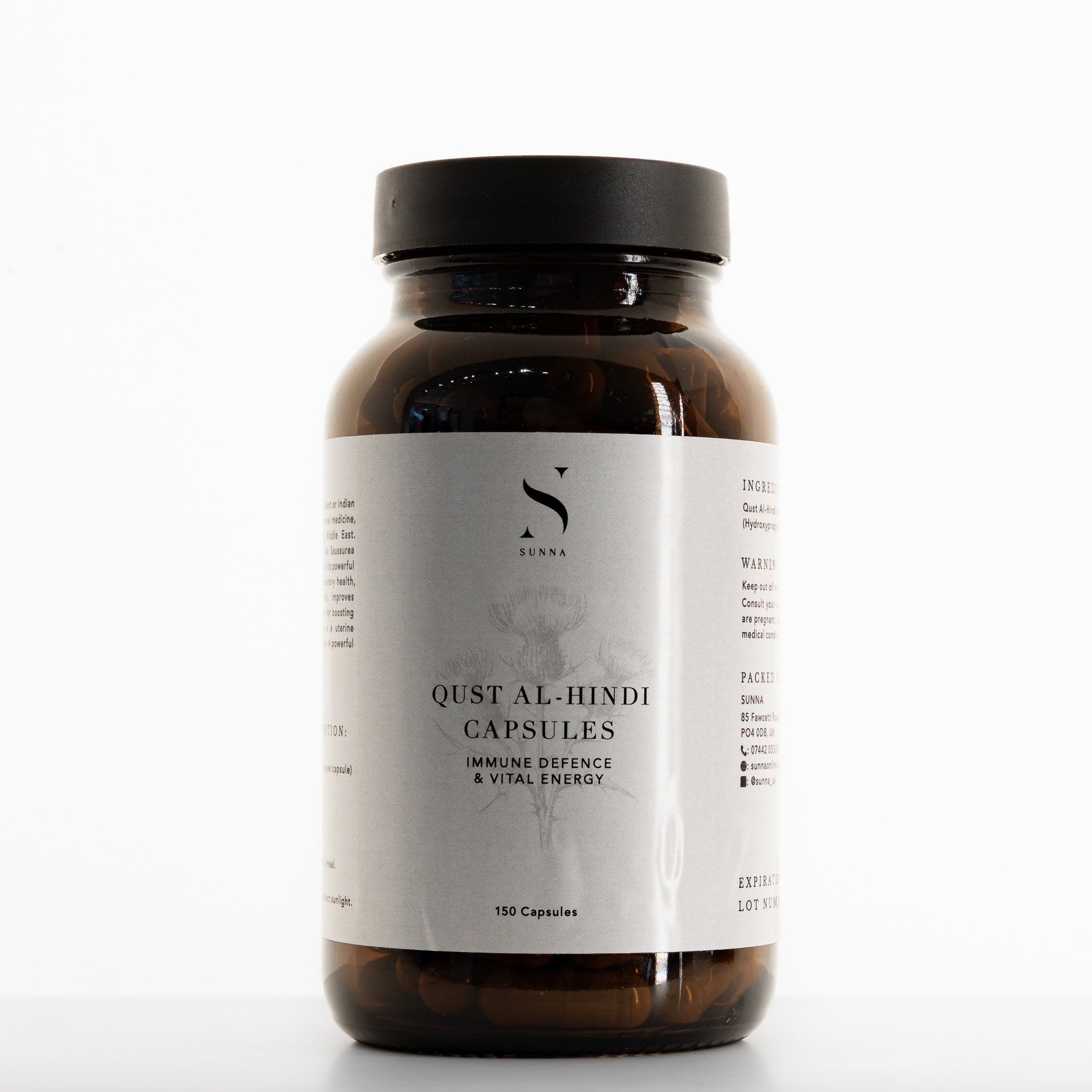 Costus root capsules (Qust Al-Hind)