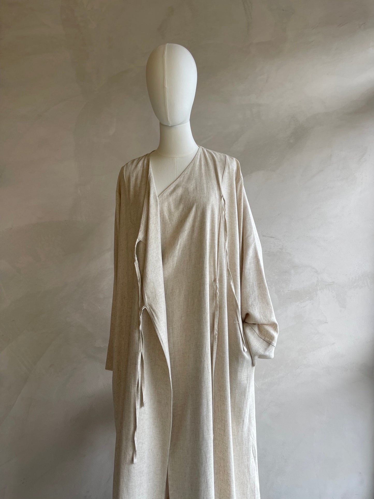 Oat Wrap Tie Abaya