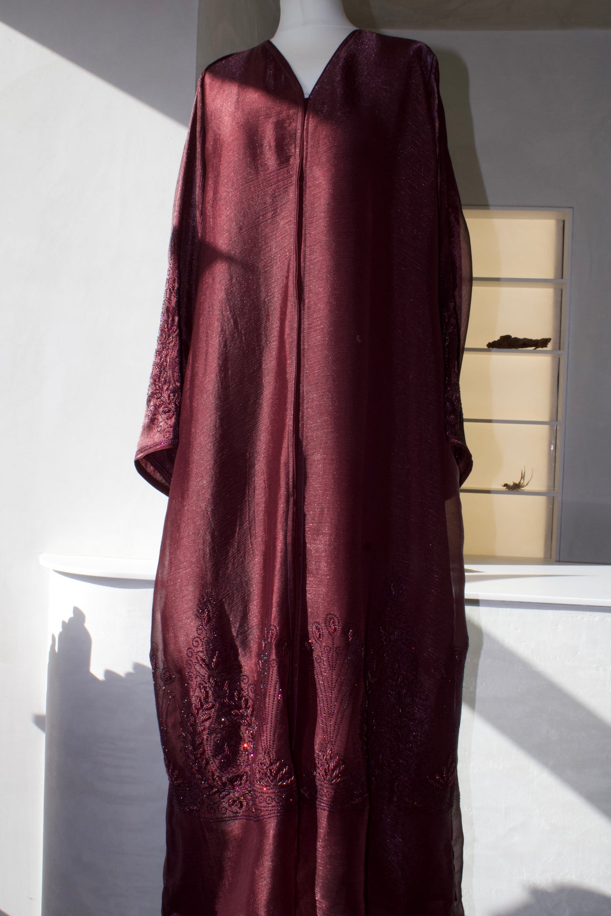 Mahogany Organza Abaya