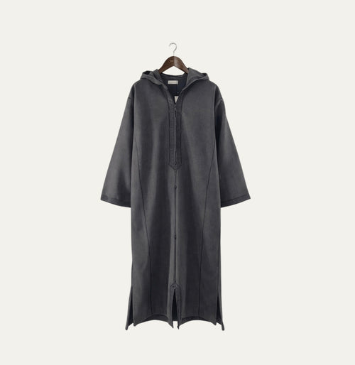 Stone Moroccan Hooded Thobe