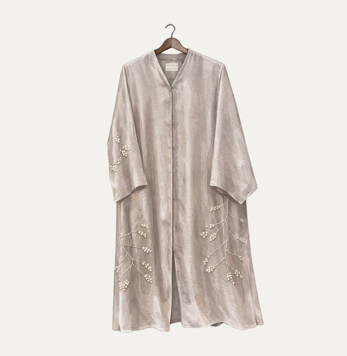 Dessert Organza Abaya 01