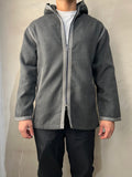 Pebble Grey Cashmere Hoodie