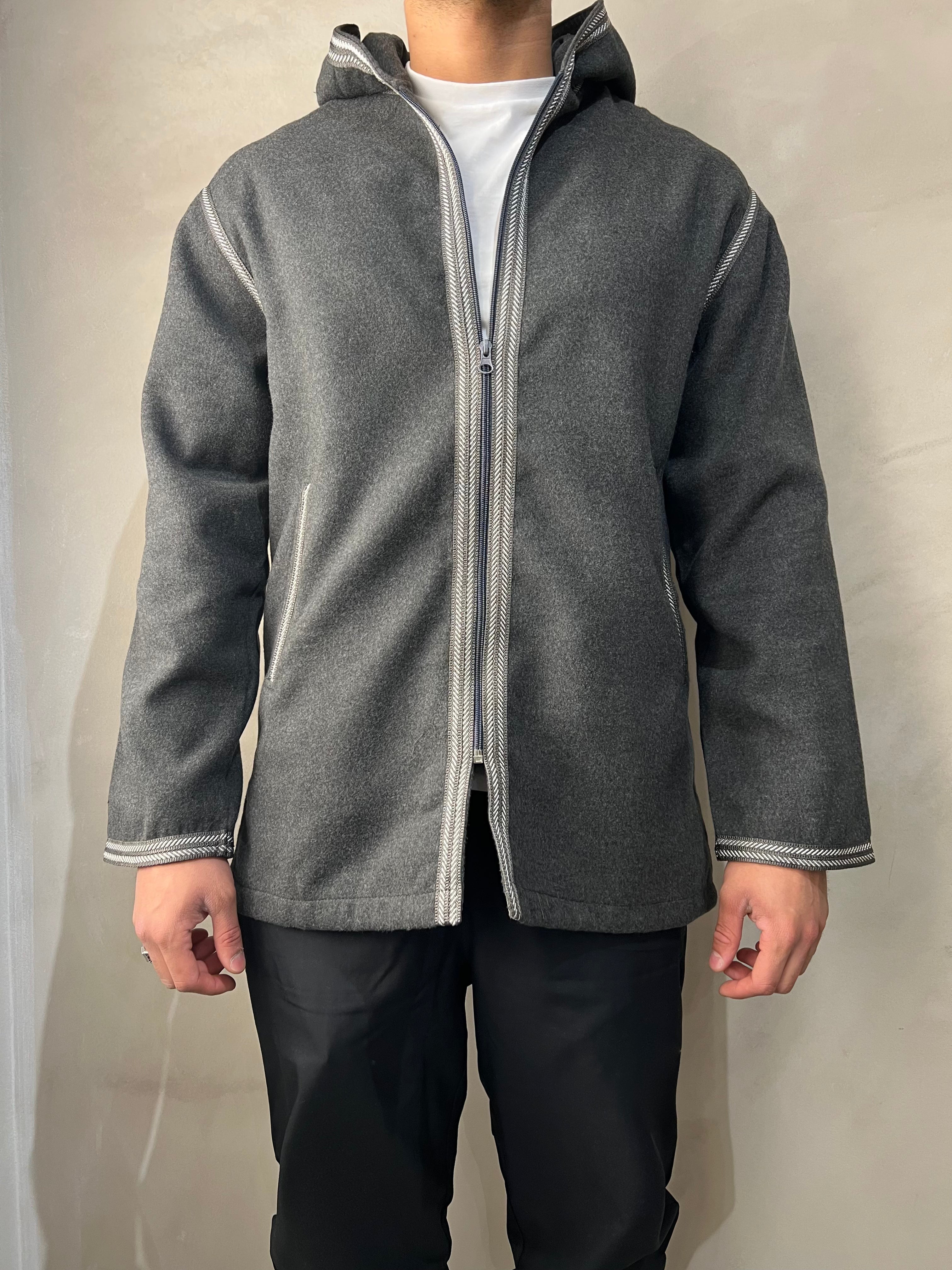 Pebble Grey Cashmere Hoodie