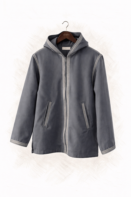 Moon Grey Cashmere Hoodie