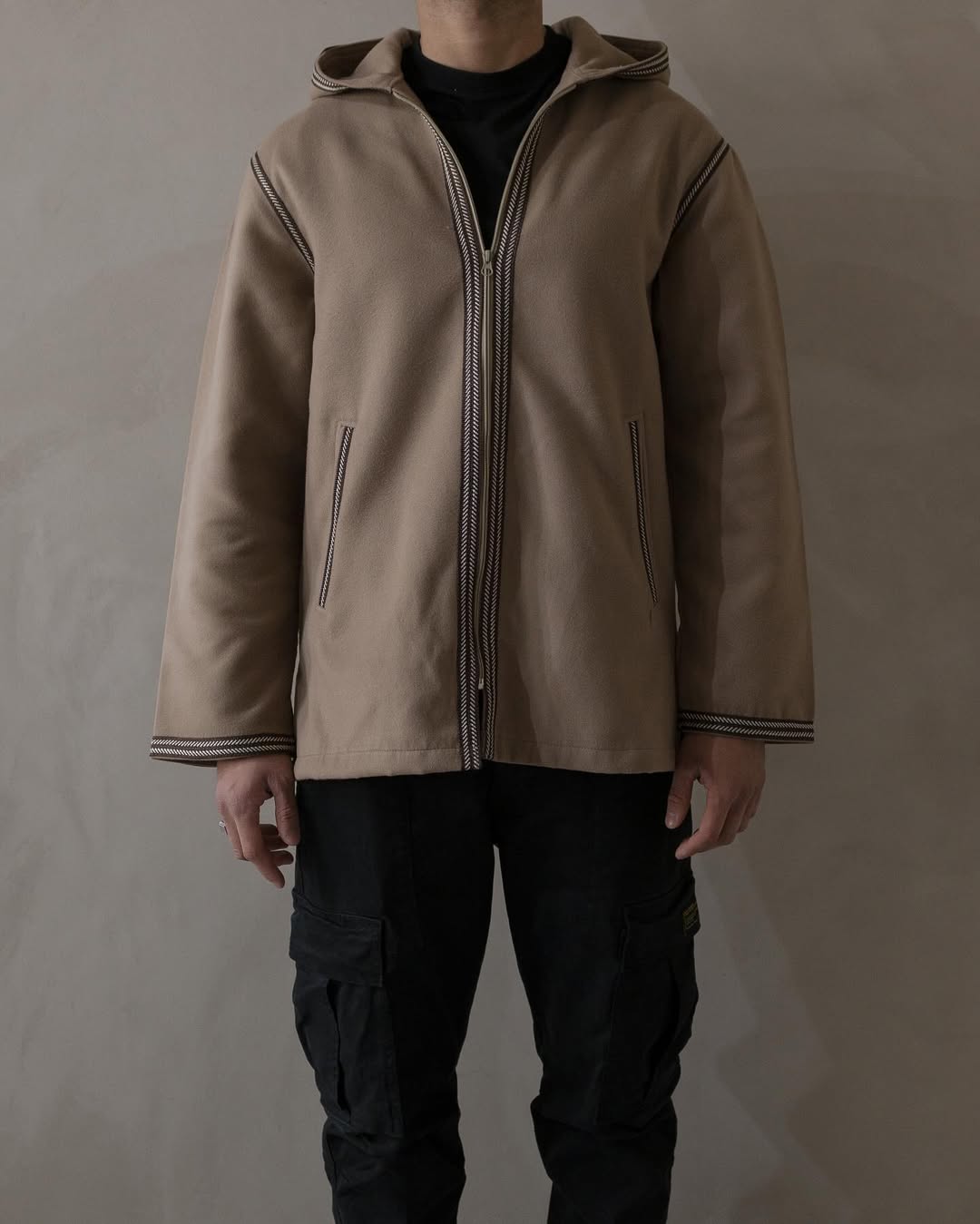 Sand Cashmere Hoodie
